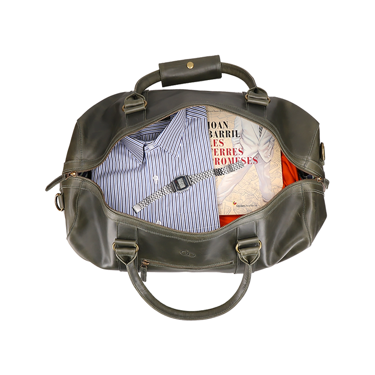 Leather Duffel Bag for Men, Harber by Obi Pelle