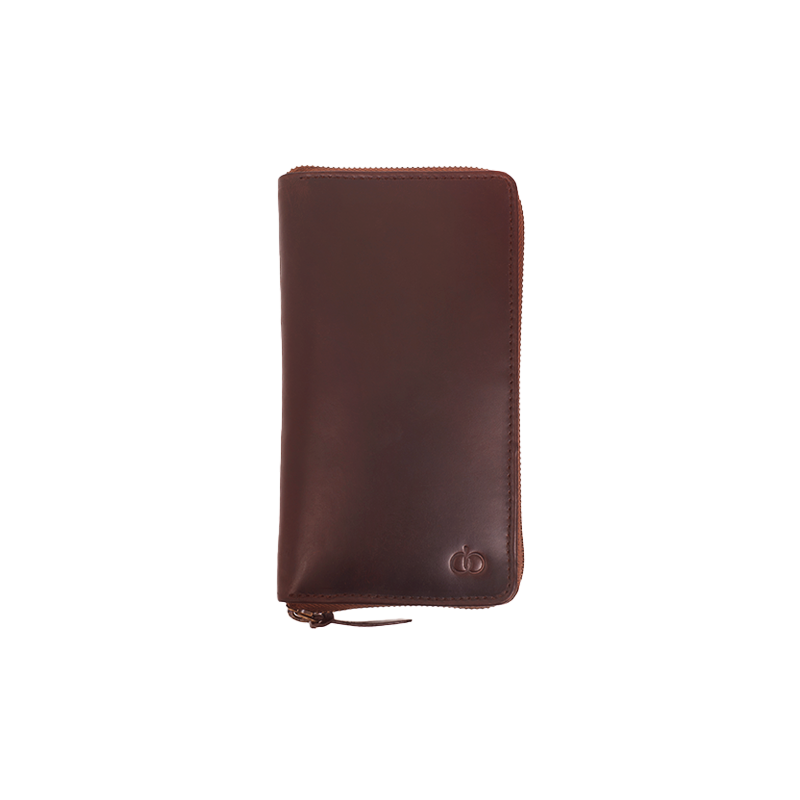 Leather Wallet for Men in Crazy Brown, Coach by Obi Pelle