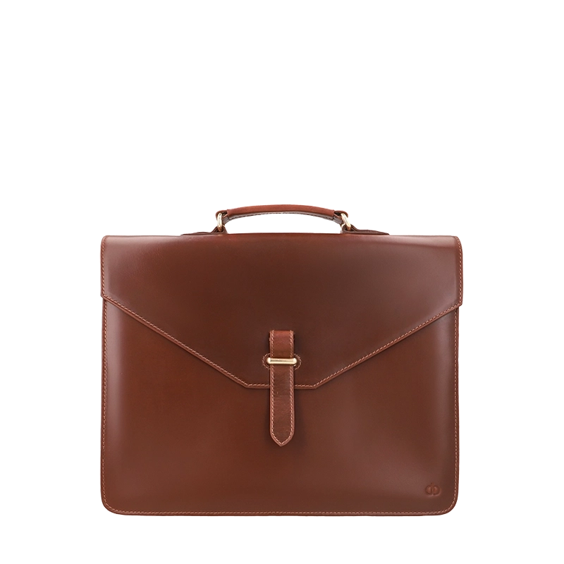 Leather Messenger Bag for Men in Geneva Brown, Oscar by Obi Pelle#Color_Geneva Brown