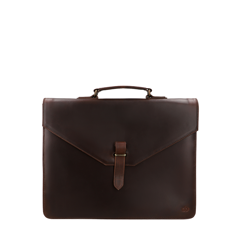 Leather Messenger Bag for Men in Crazy Brown, Oscar by Obi Pelle#Color_Crazy Brown