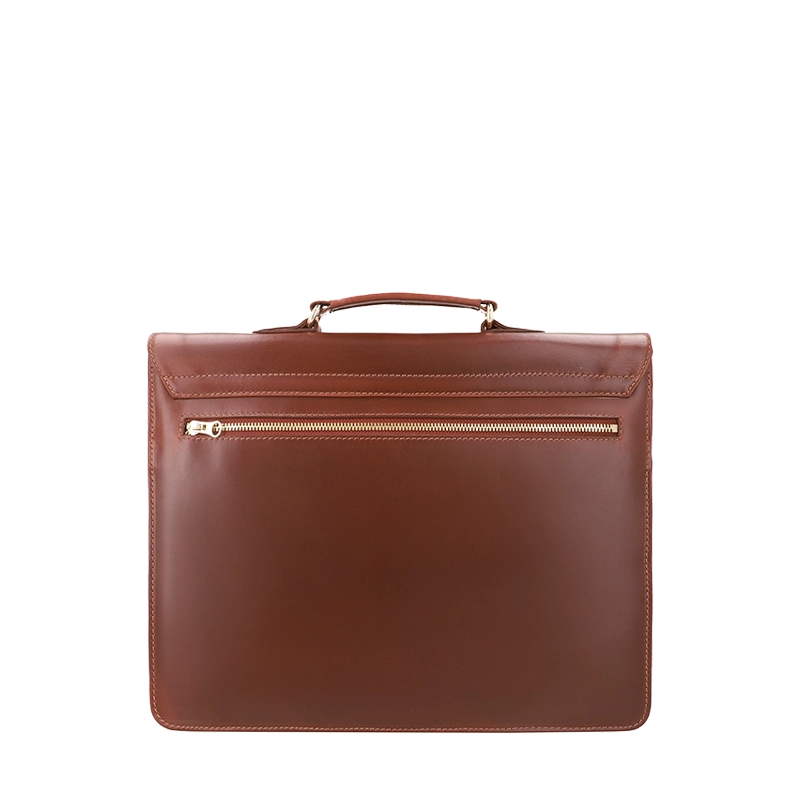 Leather Messenger Bag for Men in Geneva Brown, Oscar by Obi Pelle#Color_Geneva Brown