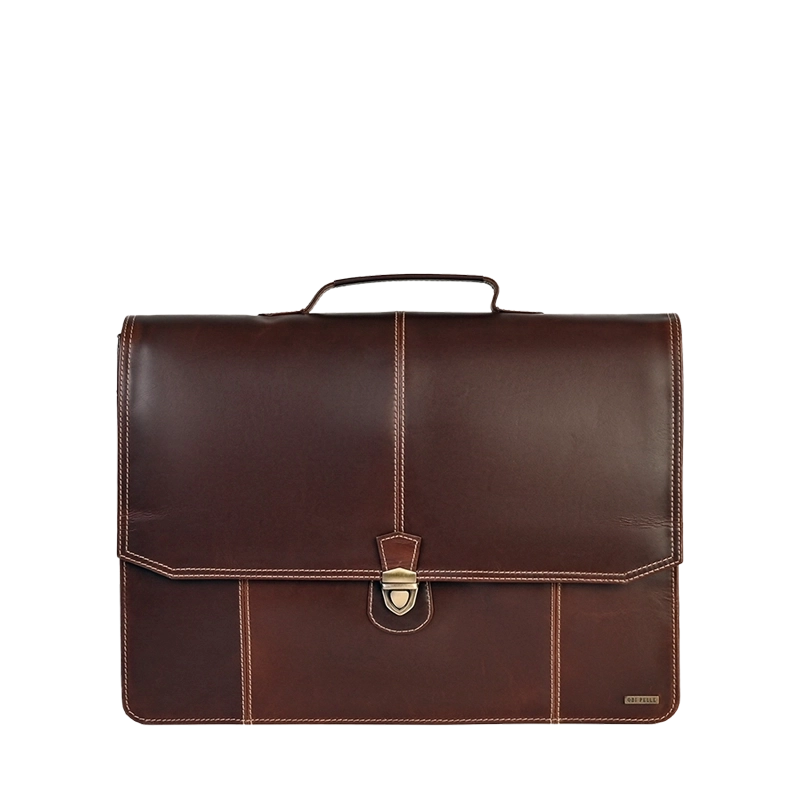 Leather Laptop Bag for Men in Crazy Brown, Parker by Obi Pelle#Color_Crazy Brown
