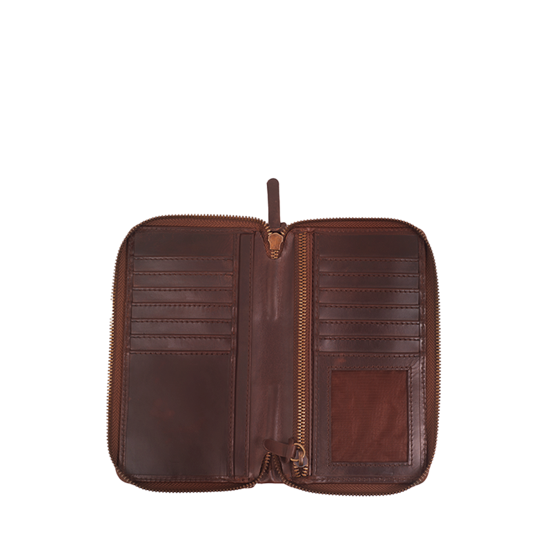 Leather Wallet for Men in Crazy Brown, Coach by Obi Pelle