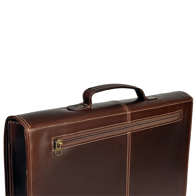 Leather Laptop Bag for Men in Crazy Brown, Parker by Obi Pelle#Color_Crazy Brown