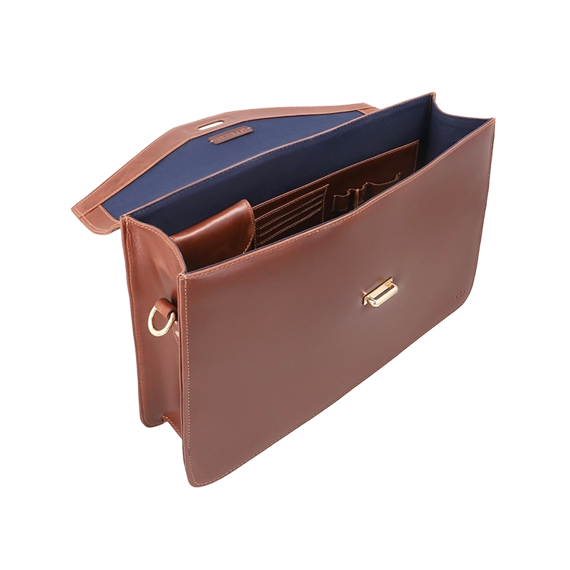 Leather Messenger Bag for Men in Geneva Brown, Oscar by Obi Pelle#Color_Geneva Brown