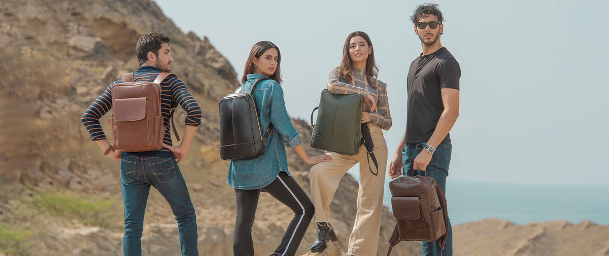 Obi Pelle leather backpacks for men and women, bold journeys collection