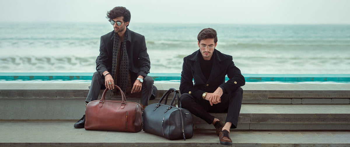 Obi Pelle leather travel bags for men, timeless companion collection