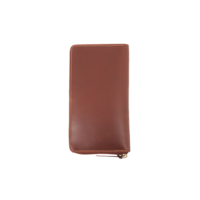 Leather Wallet for Men in Geneva Brown, Coach by Obi Pelle