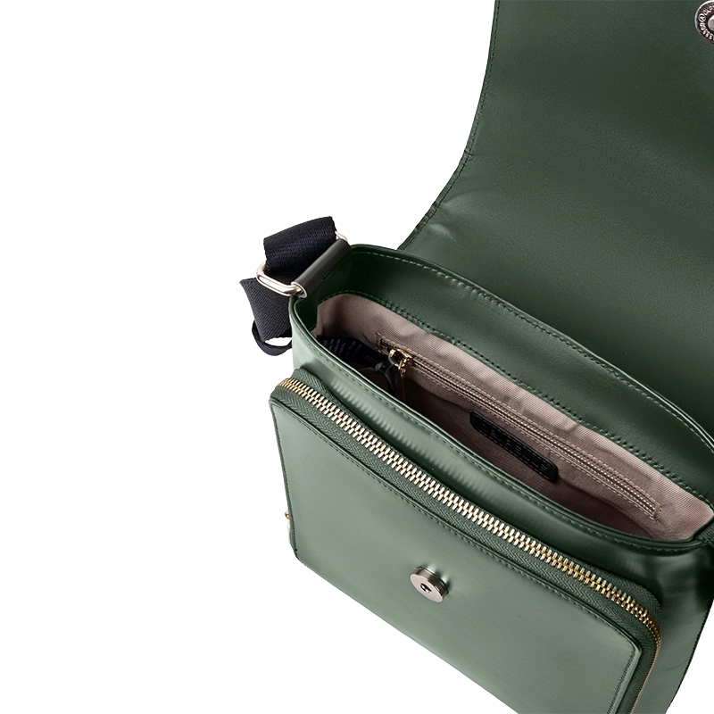 Leather Crossbody Bag for Women in Delta Green, Berlin by Obi Pelle