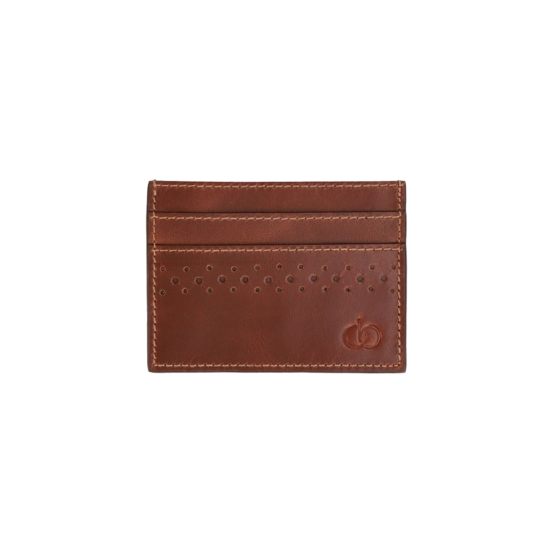 Leather Cardholder for Men in Geneva Brown, Felix by Obi Pelle