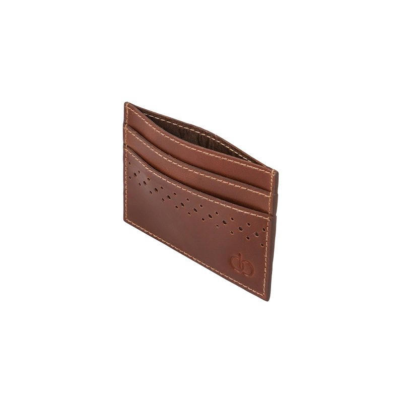 Leather Cardholder for Men in Geneva Brown, Felix by Obi Pelle