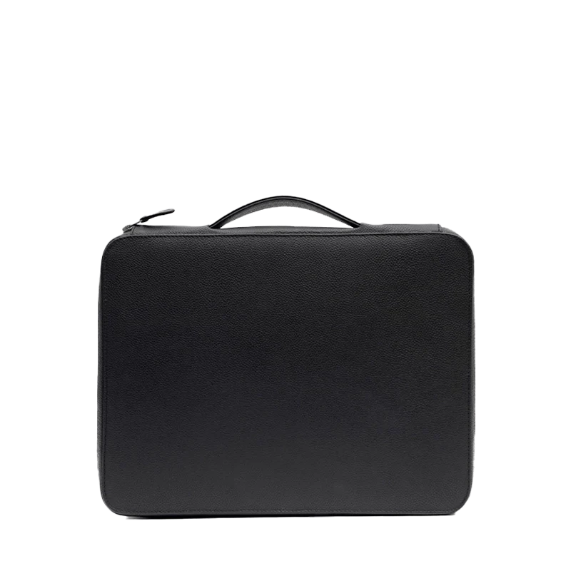 Leather Tech Organizer for Men in Granite Black, Porter by Obi Pelle