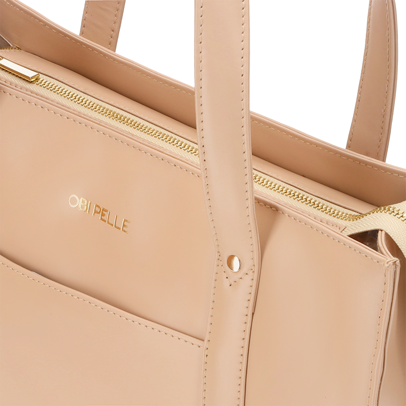 Leather Tote Bag for Women in Delta Pink, Kate by Obi Pelle