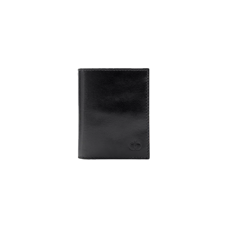 Leather Wallet for Men in Midnight Black, Rio by Obi Pelle