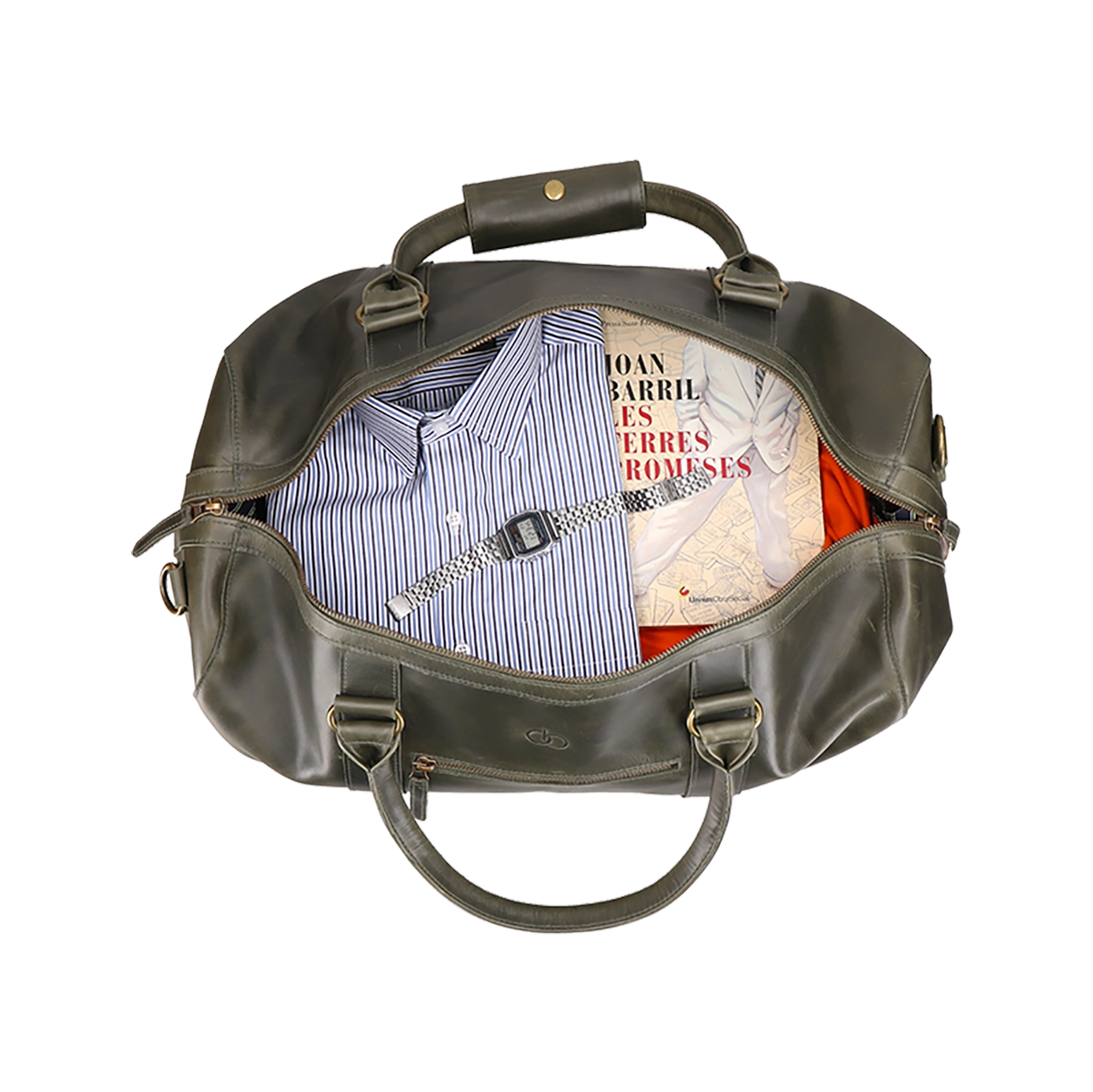 Leather Duffel Bag for Men, Harber by Obi Pelle