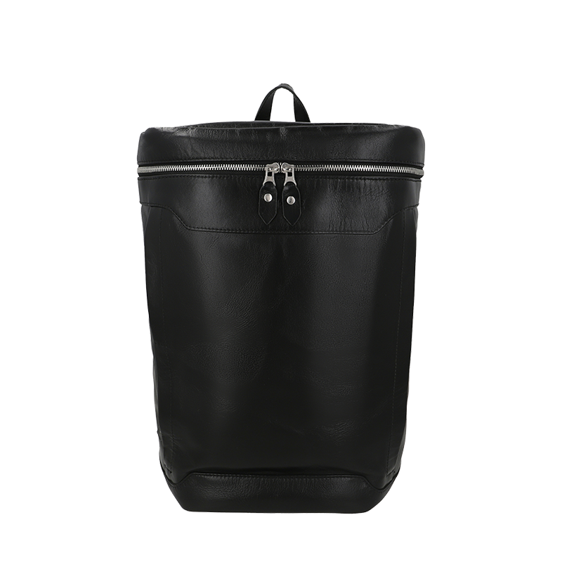 Leather Backpack for Men in Midnight Black, Maverick by Obi Pelle