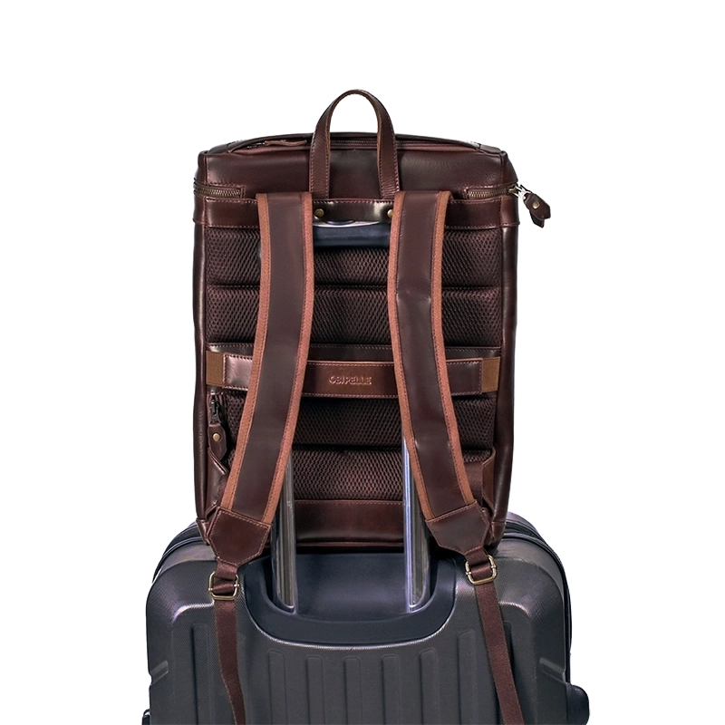 Leather Backpack for Men in Crazy Brown, Maverick by Obi Pelle#Color_Crazy Brown