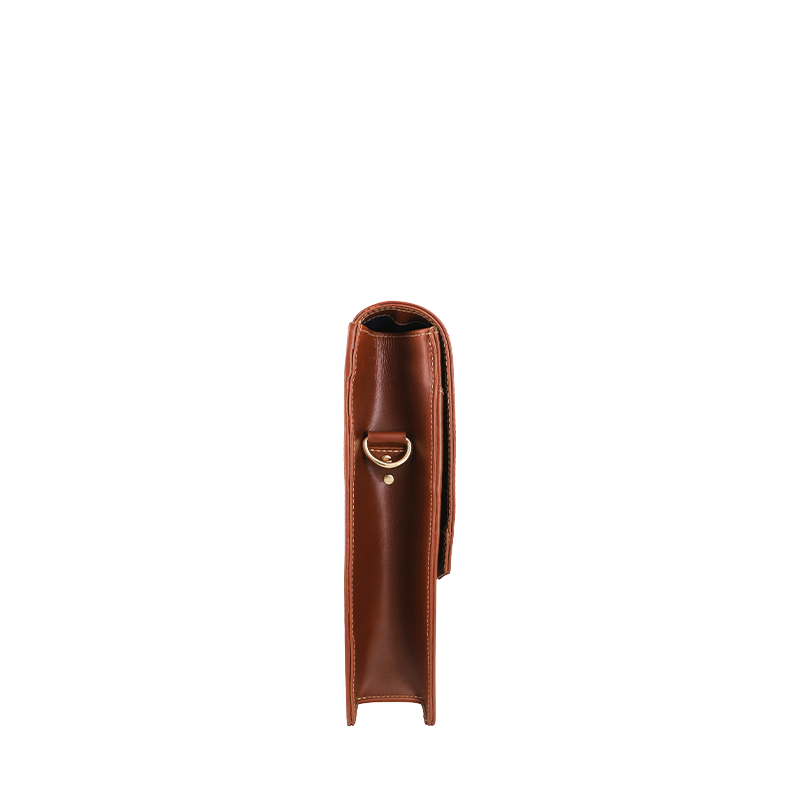 Leather Laptop Bag for Men in Geneva Brown, Parker by Obi Pelle