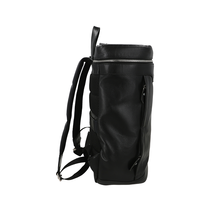 Leather Backpack for Men in Midnight Black, Maverick by Obi Pelle