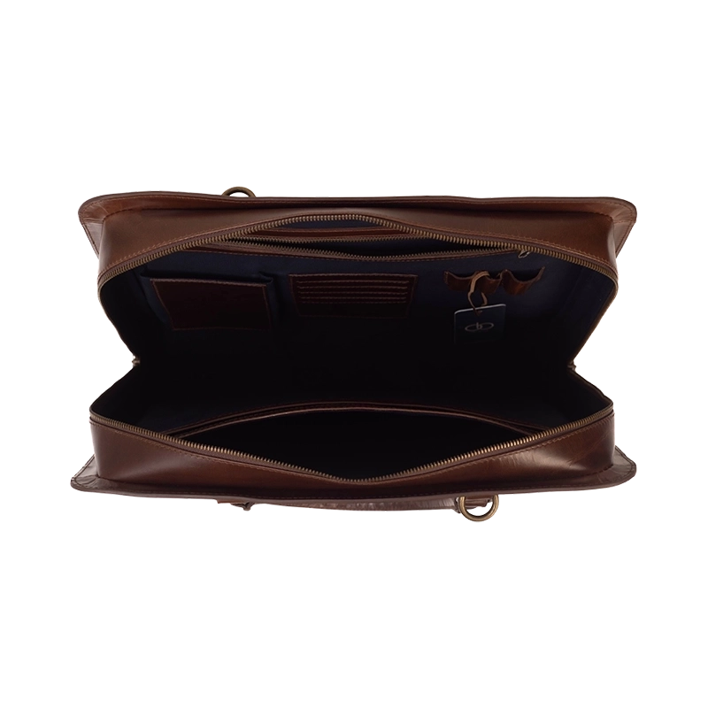 Leather Business Bag for Men in Crazy Brown, Carlos by Obi Pelle#Color_Crazy Brown