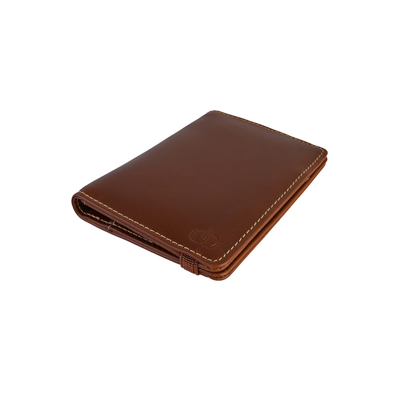 Leather Travel Accessory for Men in Geneva Brown, Agent by Obi Pelle