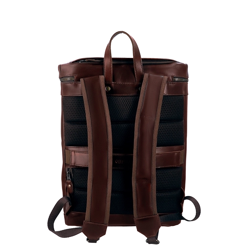 Leather Backpack for Men in Crazy Brown, Maverick by Obi Pelle#Color_Crazy Brown