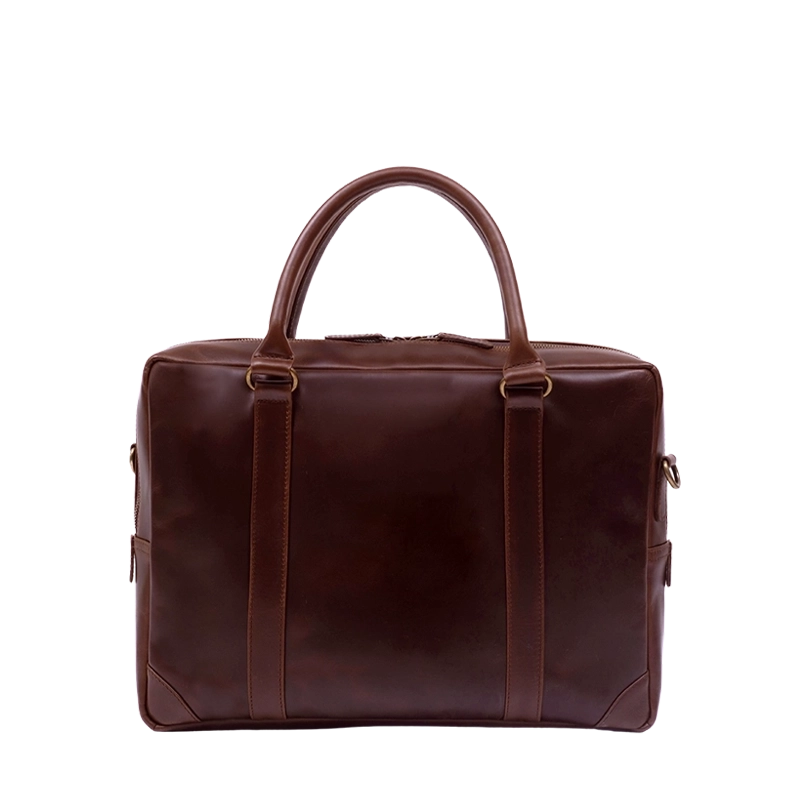 Leather Laptop Bag for Men in Crazy Brown, Ambassador by Obi Pelle#Color_Crazy Brown