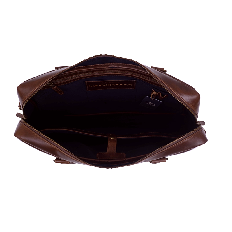 Leather Laptop Bag for Men in Crazy Brown, Ambassador by Obi Pelle#Color_Crazy Brown