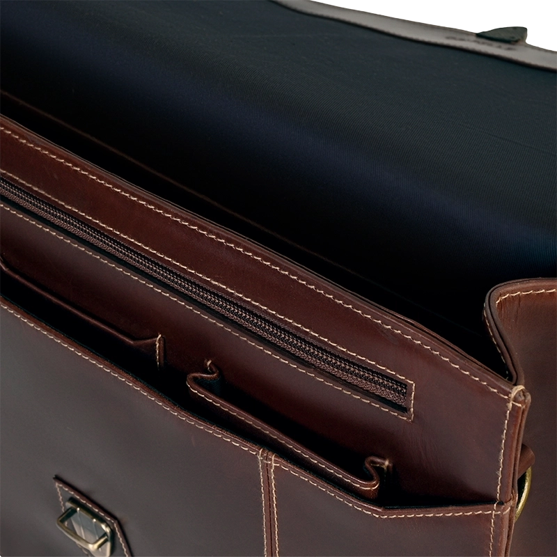 Leather Laptop Bag for Men in Crazy Brown, Parker by Obi Pelle#Color_Crazy Brown
