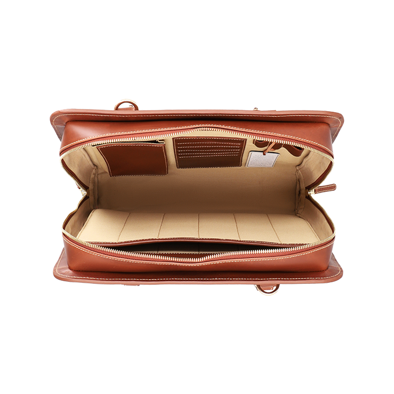 Leather Business Bag for Men in Geneva Brown, Carlos by Obi Pelle