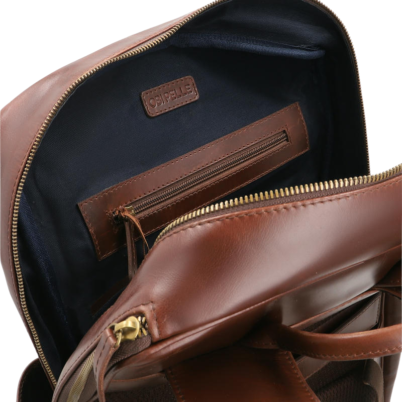 Leather Backpack for Men in Crazy Brown, Specter by Obi Pelle