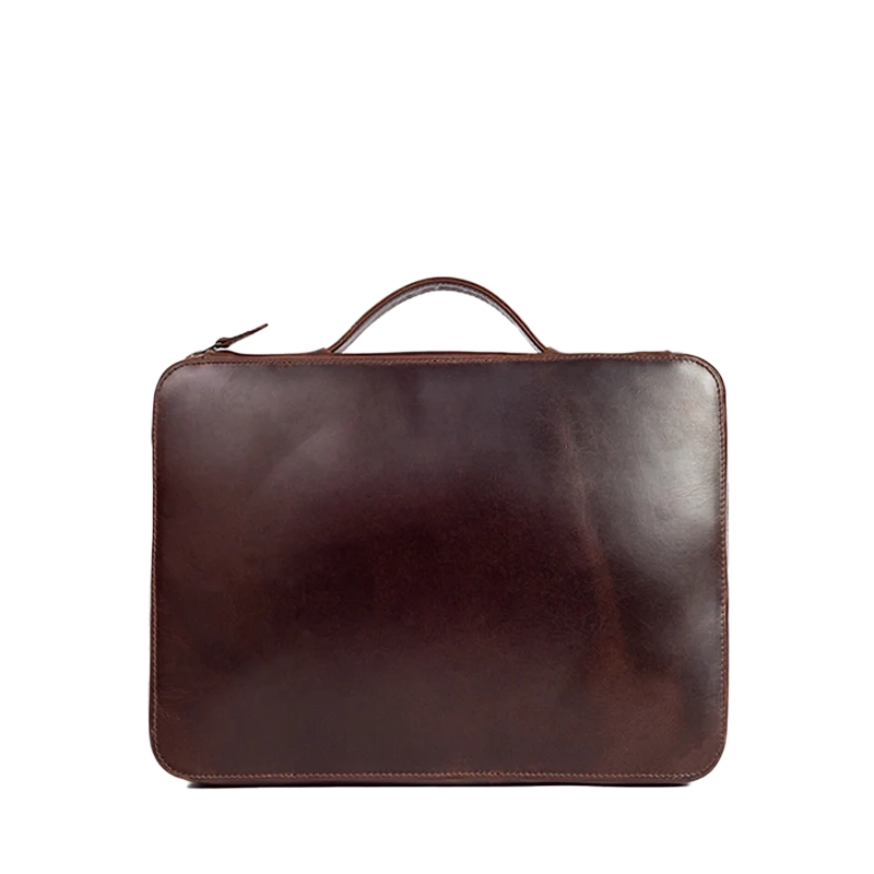 Leather Tech Organizer for Men in Crazy Brown, Porter by Obi Pelle