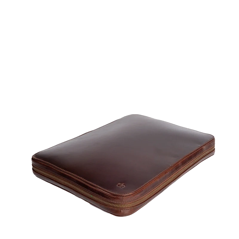 Leather Tech Organizer for Men in Crazy Brown, Porter by Obi Pelle