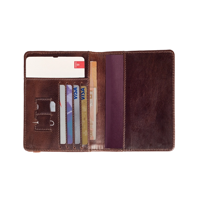 Leather Travel Accessory for Men in Crazy Brown, Agent by Obi Pelle#Color_Crazy Brown