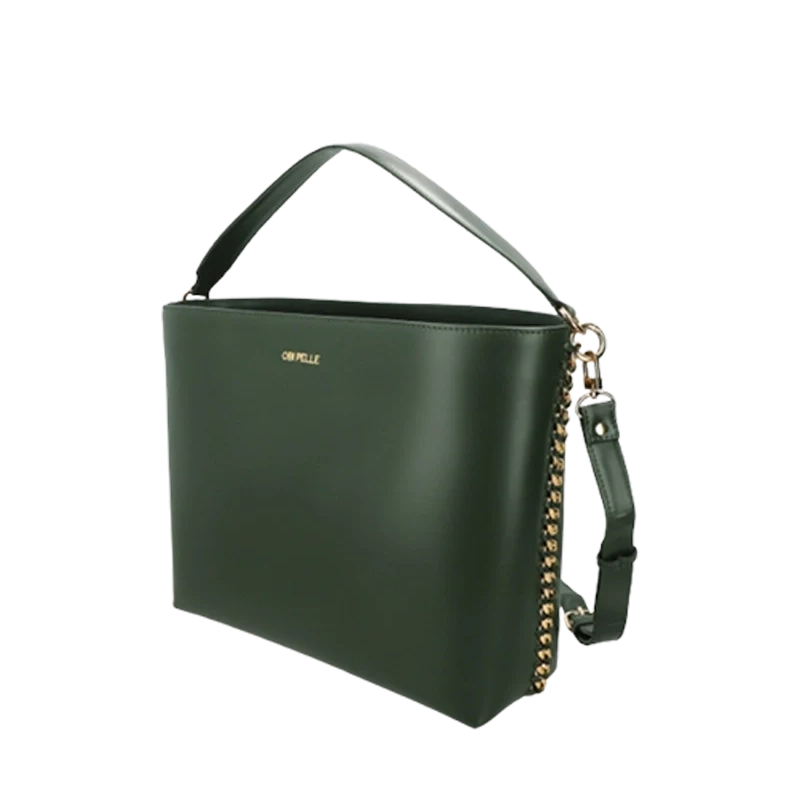 Leather Tote Bag for Women in Delta Green, Diana by Obi Pelle