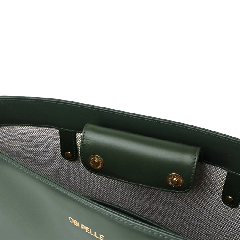 Leather Tote Bag for Women in Delta Green, Diana by Obi Pelle