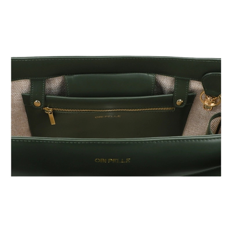 Leather Tote Bag for Women in Delta Green, Diana by Obi Pelle