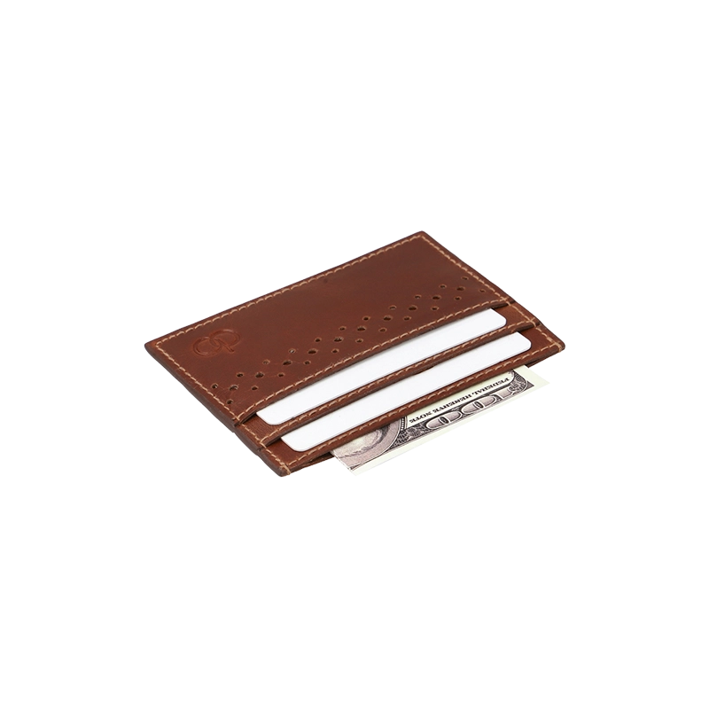 Leather Cardholder for Men in Geneva Brown, Felix by Obi Pelle