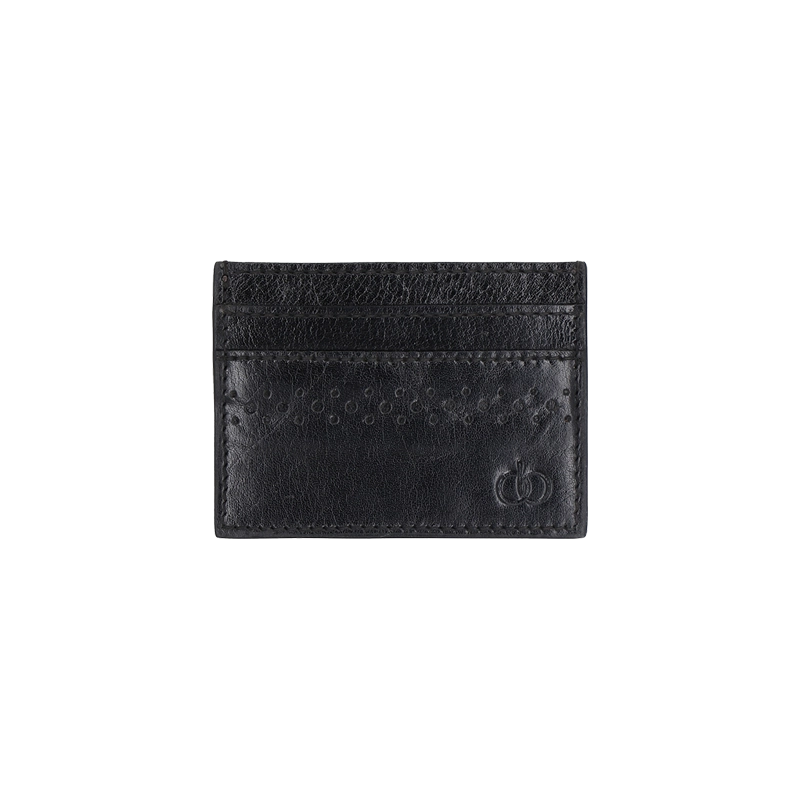 Leather Cardholder for Men in Midnight Black, Felix by Obi Pelle