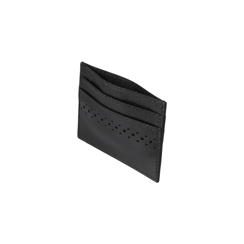 Leather Cardholder for Men in Midnight Black, Felix by Obi Pelle