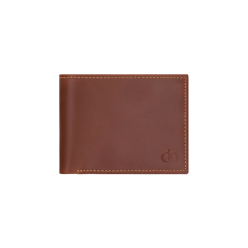 Leather Wallet for Men in Geneva Brown, Holly by Obi Pelle