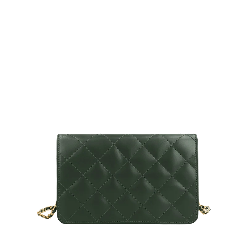 Leather Clutch for Women in Delta Green, Louis by Obi Pelle