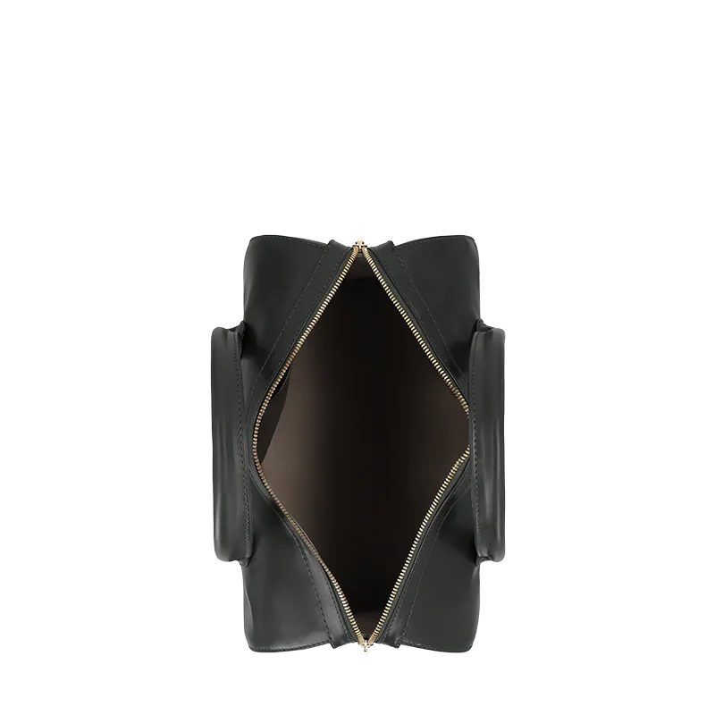 Leather Handbag for Women in Delta Black, Lyon by Obi Pelle