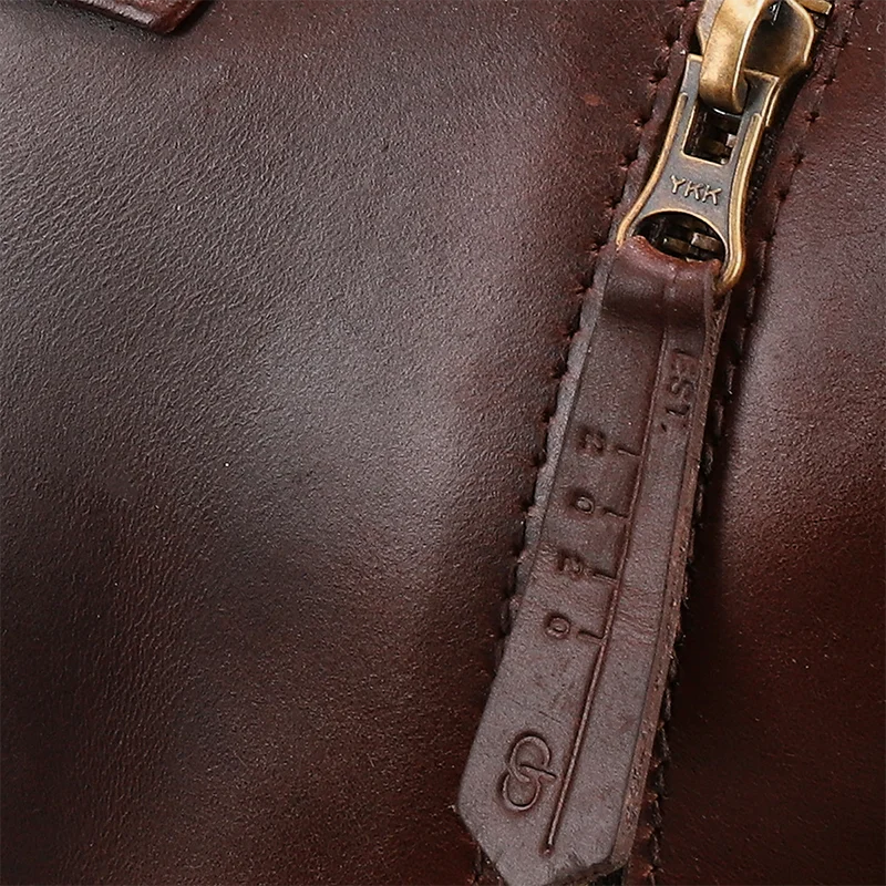 Leather Weekender Bag for Men in Crazy Brown, Milano by Obi Pelle