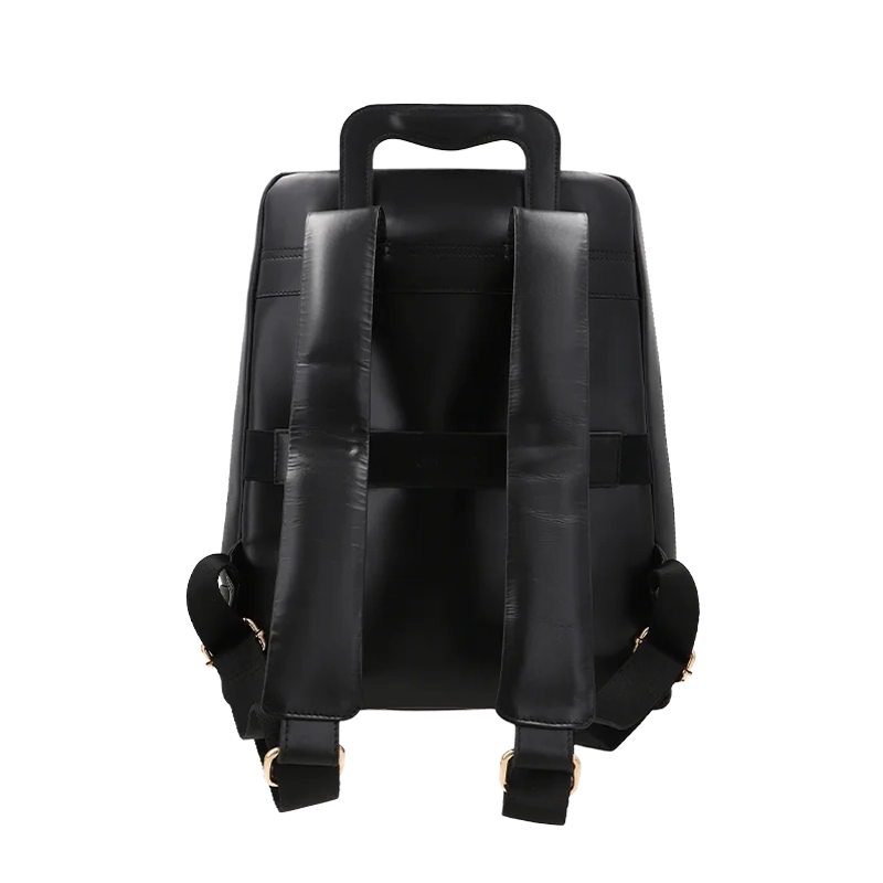 Leather Backpack for Women in Delta Black, Stella by Obi Pelle