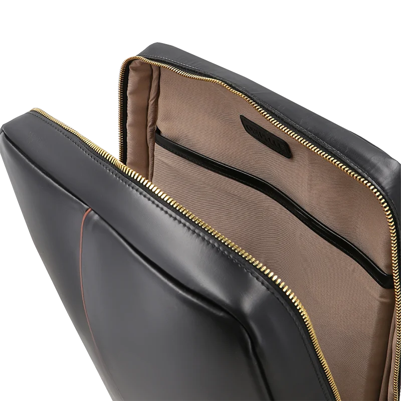 Leather Backpack for Women in Delta Black, Stella by Obi Pelle