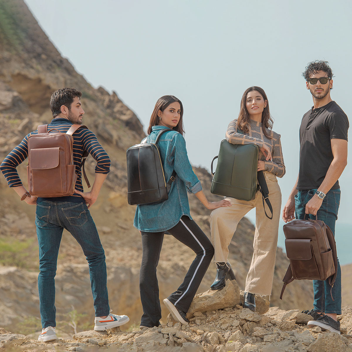 Shop the look, Obi Pelle Specter and Stella leather bags styled together