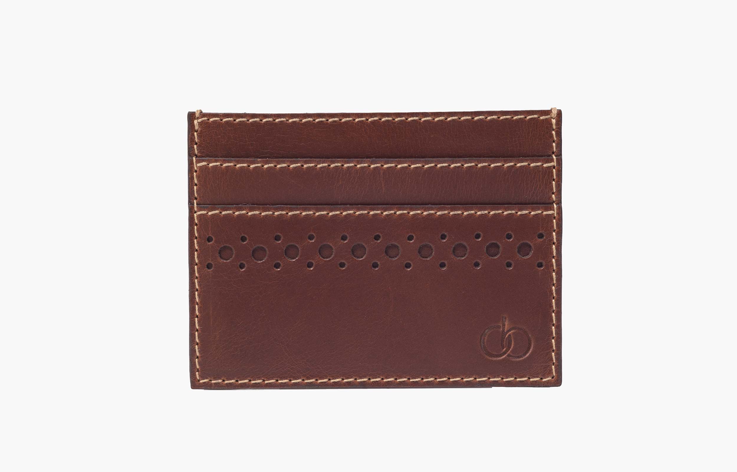 Felix Geneva Brown Leather Card Holder UK 1