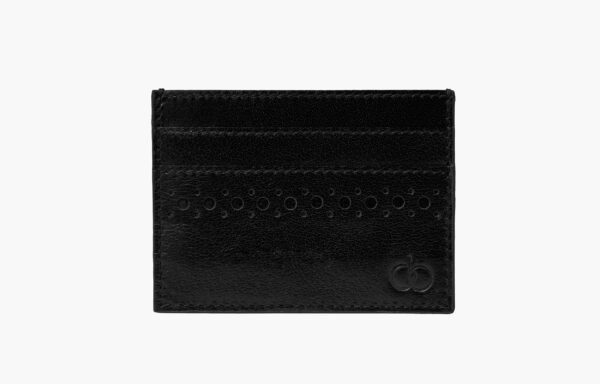 Felix Midnight Black Leather Card Holder UK 1