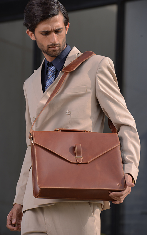Oscar Geneva Brown Leather Bag UK